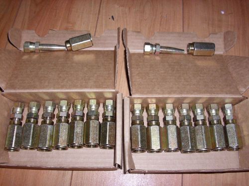 No reserve !! parker no-skive r-1, p-42, 3/8&#034; jic fitting (new in box) lot of 16 for sale