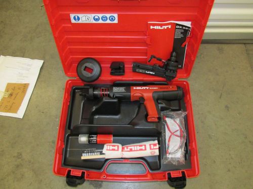 Hilti dx-351cal.27 fully auto-matic powder nail gun kit combo new in box (237-1) for sale