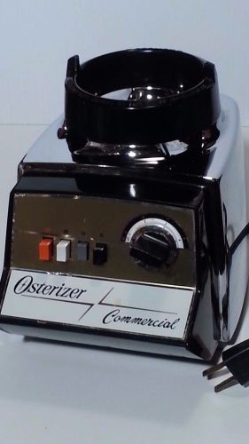Vintage osterizer 352-61j commercial blender chrome &amp; black - excellent for sale