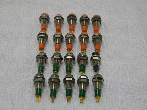 Lot of 20, Tip Jack Test Point, 10 Amp, Solder Tab, Gold Plated Brass, NEW-NOS