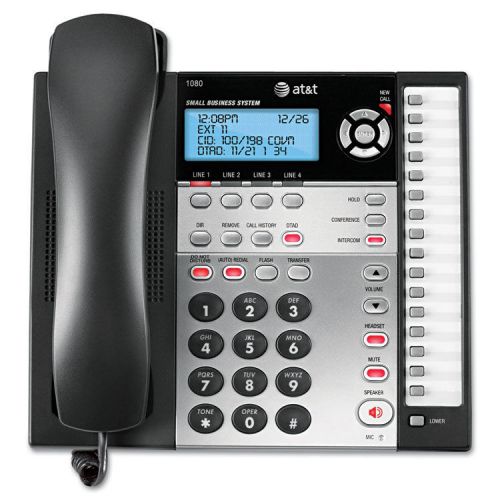 1080 corded four-line expandable telephone, caller id and answering machine for sale