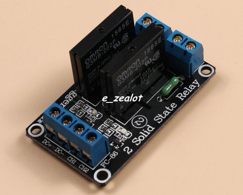 5V 2 Channel SSR Solid-State Relay High Level Trigger Perfect 240V 2A