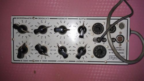 Very Nice, Hickok CA-4 adaptor with ops. manual for many Hickok tube testers