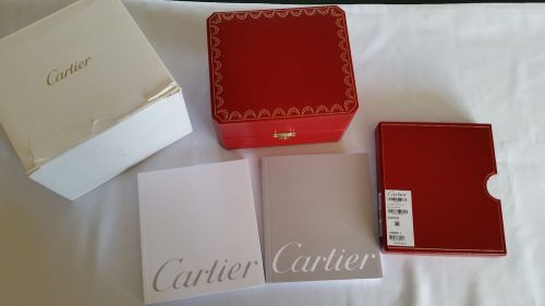 100% Authentic Cartier Watch Box &amp; Booklets (ONLY) Supper Clean