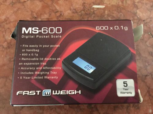 Lab Digital Pocket Scale MS-600 Fast Weigh NIB