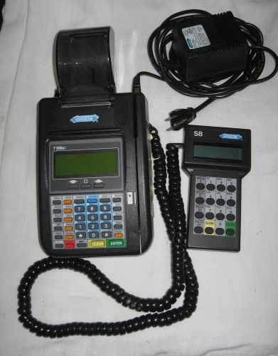 HYPERCOM T7 PLUS Credit Card  MACHINE w/Pin Pad and Power Supply