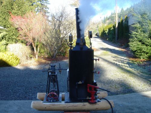 Donkey steam engine boiler 20 inch diameter with pump whistle off grid still for sale