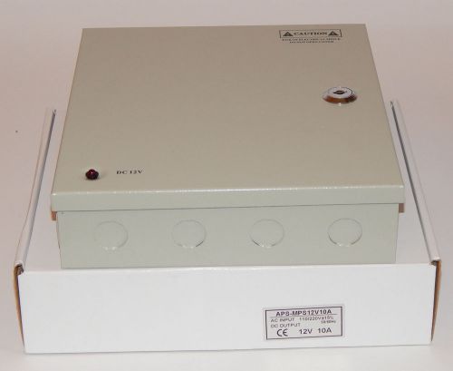 Universal 12V 10A power supply in metal box (AC 100-240V,50-60 Hz, DC 12V/10A)