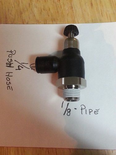 Legris flow control fittings 1/8 pipe tread  x 1/4  hose for sale