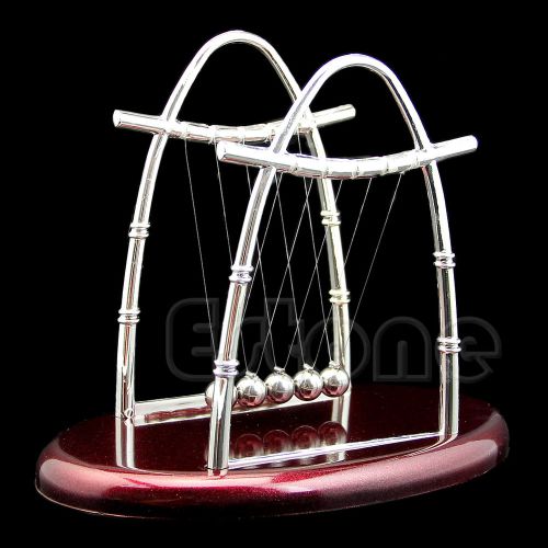 Newton&#039;s cradle steel balance ball physics science accessory gift fun desk toy for sale