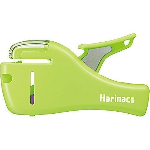 Kokuyo Harinacs Japanese Stapleless Stapler (Compact) Light Green New