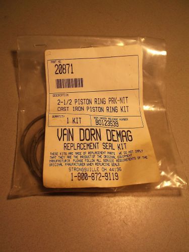 Vandorn Demag Cast Iron Rod Piston Ring Kit 2-1/2 20871 *FREE SHIPPING*