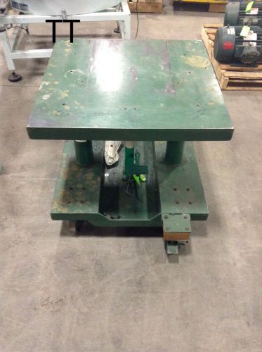 Lexco Engineering 1 Ton Lift Table HT-3324-2FP w/ EHL-1.5 Hydraulic Foot Jack