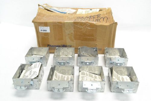 LOT NEW 8 THOMAS&amp;BETTS 52171 MS 1/2 3/4 4IN ELECTRICAL SQUARE OUTLET BOX B274484