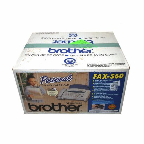 Plain paper fax by Brother — Brother Fax-560, a fax, a phone, and a copier — NEW