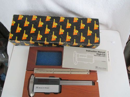 Brown &amp; Sharpe   0-6 inch digi -cal electronic caliper with charger &amp; case.