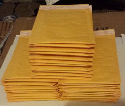30 - 4.5&#034;x 8&#034; KRAFT BUBBLE MAILERS PADDED SELF SEAL SHIPPING BAGS ENVELOPES 4x8