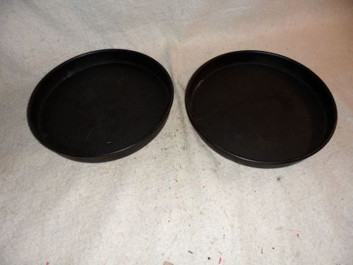 2 seasoned 12&#034; aluminum deep dish pizza pans