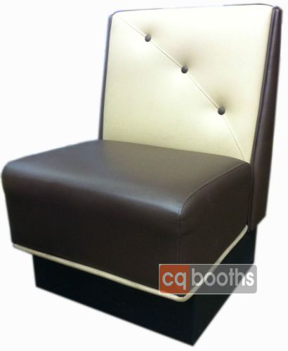Button Back Single Custom Upholstered Restaurant Booth Seating