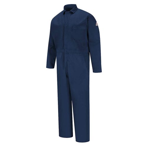 Flame-Resistant Coverall, Navy, L CEH2NVLNL