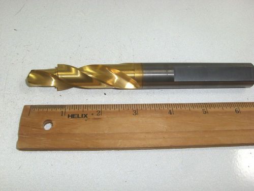 3/4&#034; SOLID CARBIDE STEP DRILL 1/2&#034; PILOT TIN COATED