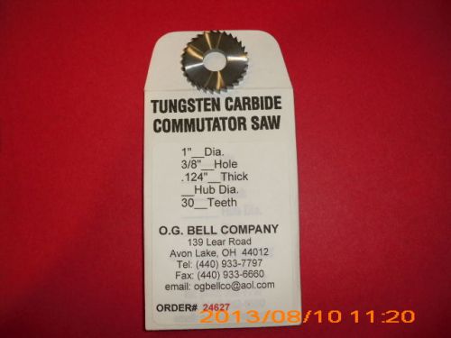 LOT OF 6 HSS SAWS 1&#034; DIA X .124WIDE X 3/8&#034; HOLE 30T