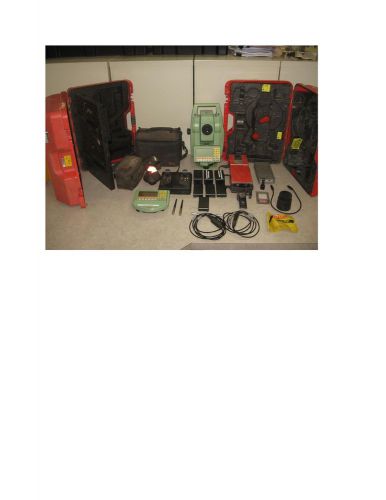 Leica tcra 1105 plus 5&#034; total station surveying equipment for sale