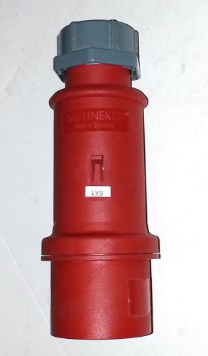 Mennekes  32a-6h 3p+ ip44 red 14a  industrial plug germany for sale