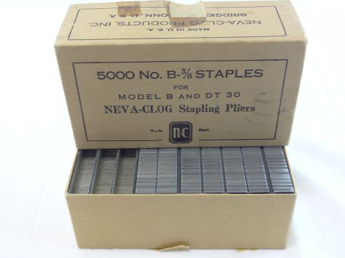 4850 of 5000 No. B-3/8 Staples for Model B and DT 30 Neva-Clog Stapling Pliers
