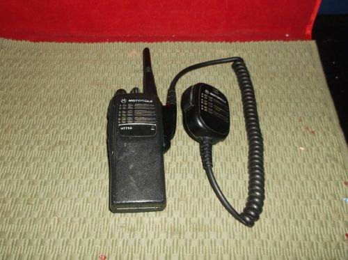 Motorola ht750 work radio with hand held mic, 4 ch for sale