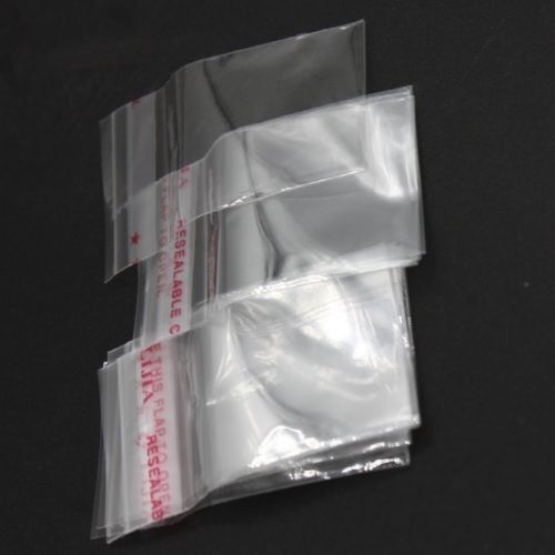 1000pcs Charms Clear Self Resealable Plastic Grip Seal Bags Packing 3x5cm W