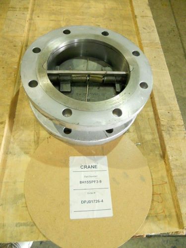 Crane 8H15SPF3-9 Duo-Check II Stainless 8&#034; Butterfly Valve NEW! - FREE Shipping!