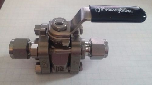 New swagelok stainless steel ball valve ss-62ts6 2200 psi for sale
