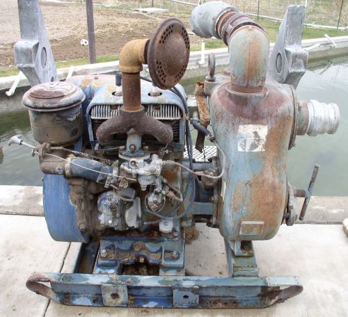 Wisconsin Twin Cylinder Gas Engine and trash pump, USA Made, good compression