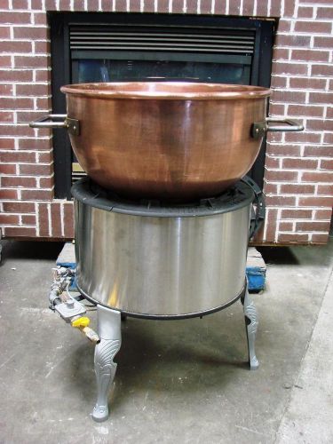 Savage bros #20 gas candy cooking stove with 20 gallon copper kettle for sale