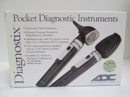 ADC Diagnostix Oto/Ophthalmoscope Set, Black, Pocket Size [MB-A-A]
