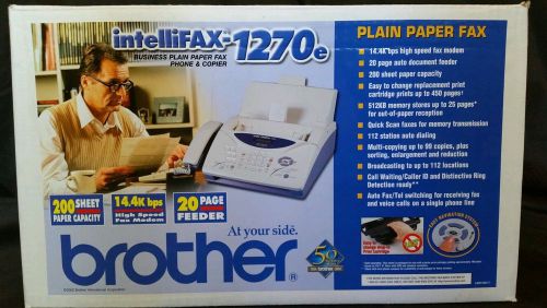 Brother Intellifax 1270x-Business Paper Fax,Phone &amp; Copier-Brand New in Box