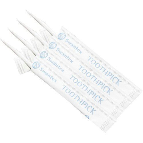 Individually Wrapped Tooth Pick Swantex Plastic Quill Cafe Bar Hotel Party Stick