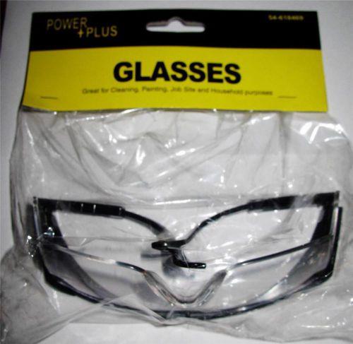 NEW SAFETY GOGGLES GLASSES ~ CLEAR PLASTIC 54-618469 MOMENTUM BRAND~ NEW IN PACK