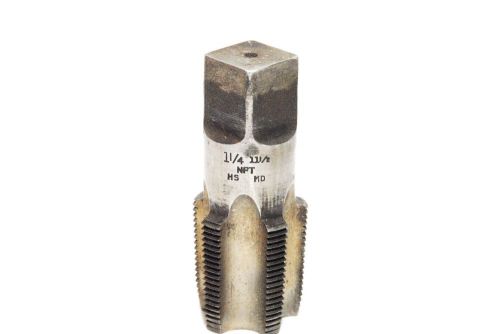 Greenfield g5 1 1/4 11 1/2 npt hs md hand pipe thread with bonus 3/4-14 npt for sale