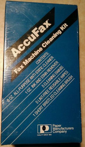 *NEW/SEALED* ACCUFAX 078C Fax Machine Maintenance Kit - Cleaner Wands Wipes Air
