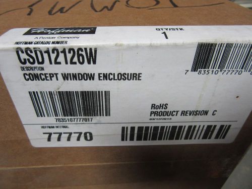 Hoffman CSD12126W Concept Enclosure With Window 12&#034; X 12&#034; X 6&#034; NEW!!! in Box