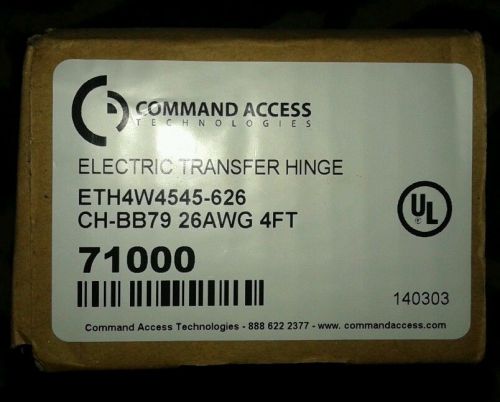 N.I.B!! COMMAND ACCESS ELECTRIC TRANSFER HINGE ETH4W4545-626