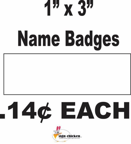 50 blank dye sublimation aluminum name plate 1&#034; x 3&#034; for sale