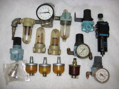 Lot of Wilkerson Norgren Regulator Valves &amp; Bowls New and Used