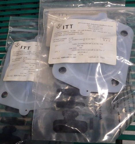 ITT Replacement Sanitary Diaphragms 2 piece kit  2.00&#034;  TFM/EPDM  42180