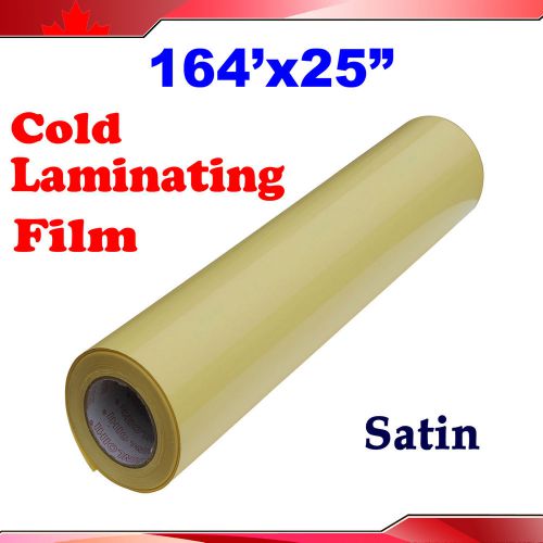 2Mil 25&#034;X164&#039;(0.63x50M) Matt Adhesive Gum PVC Cold Laminating Film for Laminator