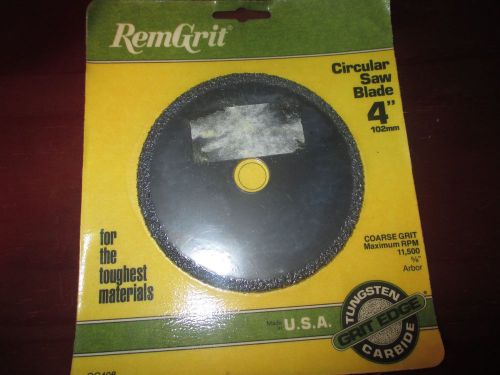 4&#034; x 5/8&#034; arbor remgrit carbide circular saw course grit for sale