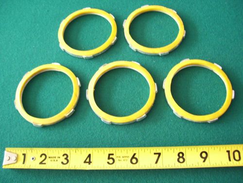 (5) - 2 1/2&#034; sealing locknuts for rigid conduit - new old stock for sale