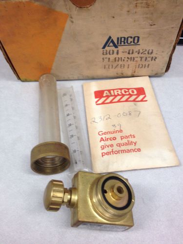 Airco Argon / Carbon Dioxide Flowmeter 801-0420 10/81 DH